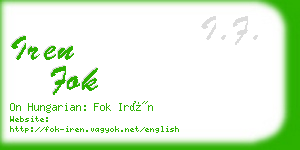 iren fok business card